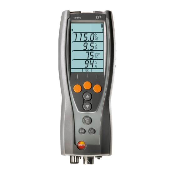 TESTO 327 Instruction Manual