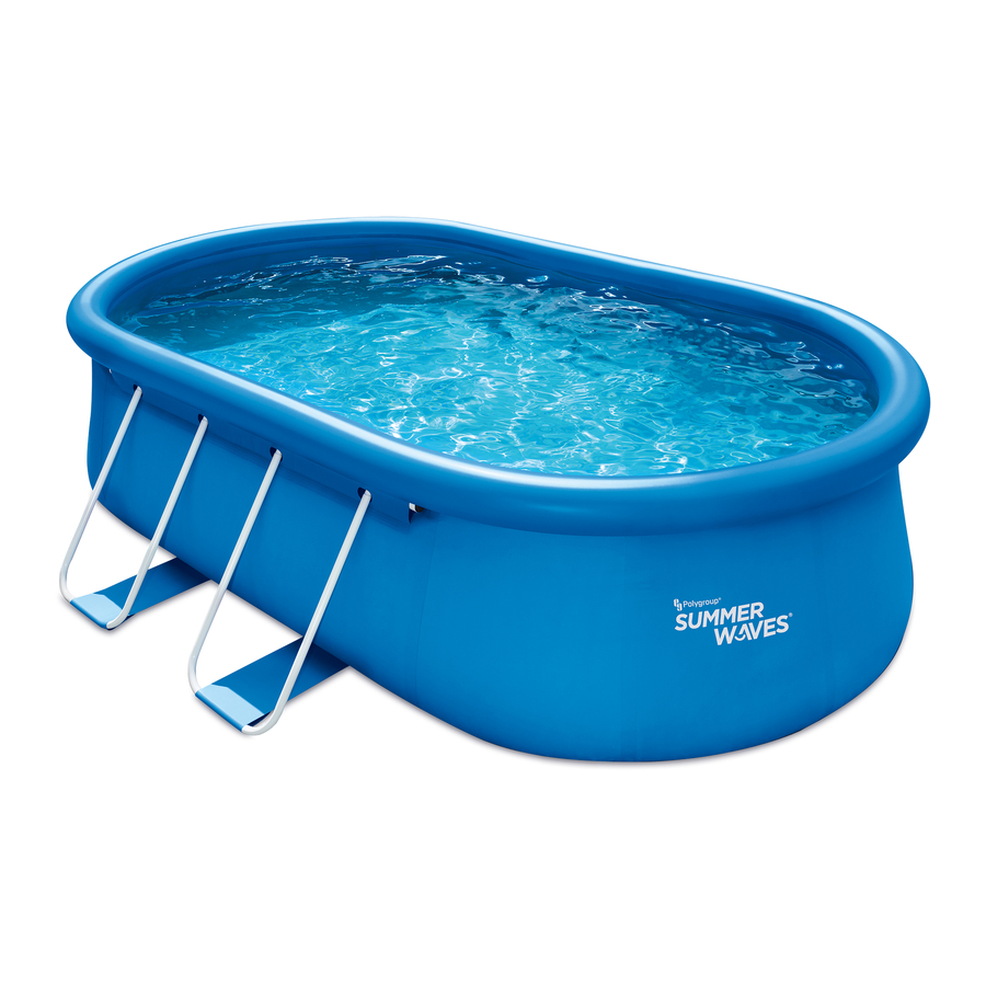 SUMMER WAVES QUICK SET OVAL POOL User Manual