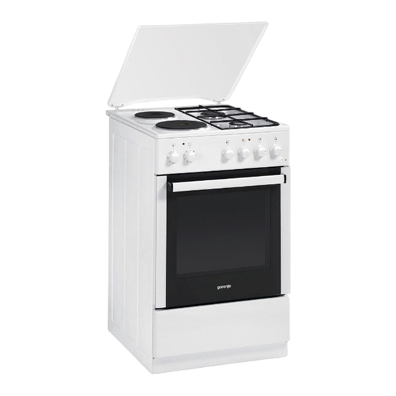 Gorenje KN55102AW2 Switches Cookers Manuals