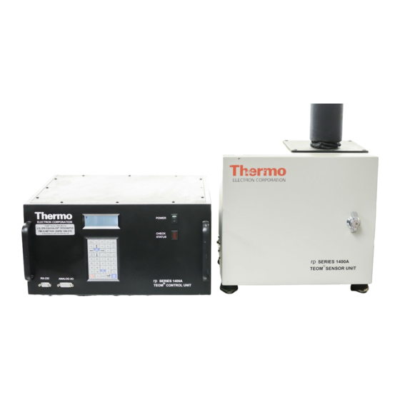 RP TEOM 1400a Series Manuals