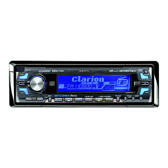 Clarion Net DXZ638RMP Owner's Manual