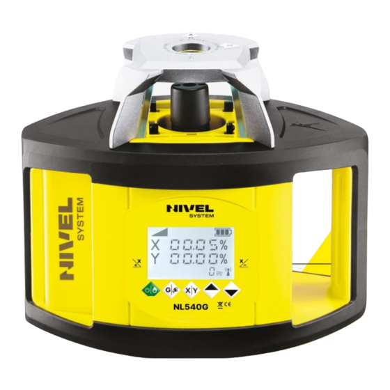 Nivel System NL540G Rotating Laser Level Manuals