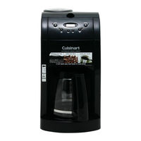Cuisinart DGB-500BK - Grind & Brew Automatic Coffeemaker Instruction Manual