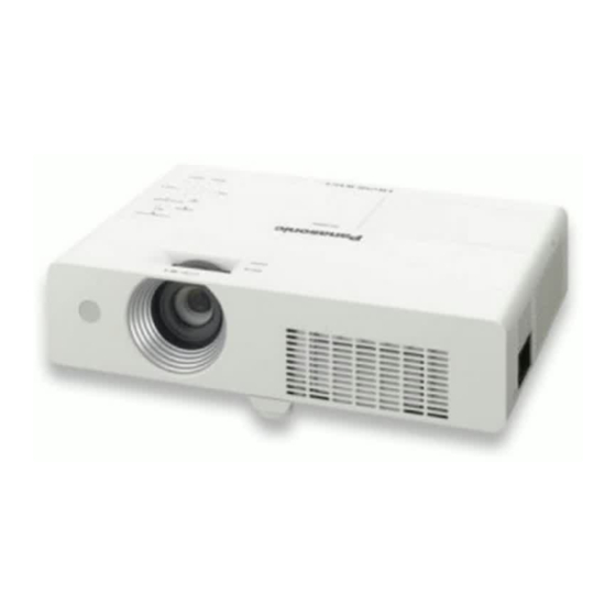 Panasonic PT-LX26EA Operating Instructions Manual