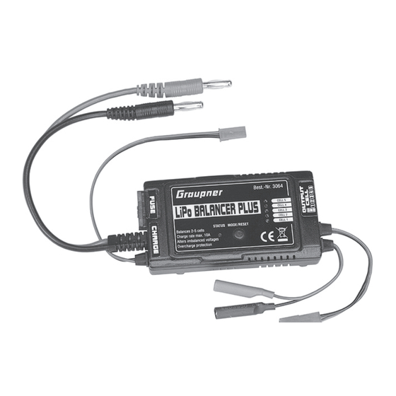 GRAUPNER LiPo Balancer Plus Operating Manual