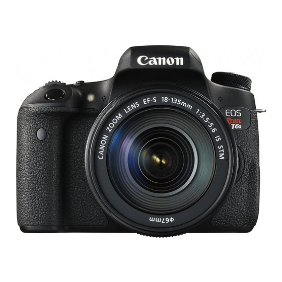Canon EOS REBEL T6S Instruction Manual