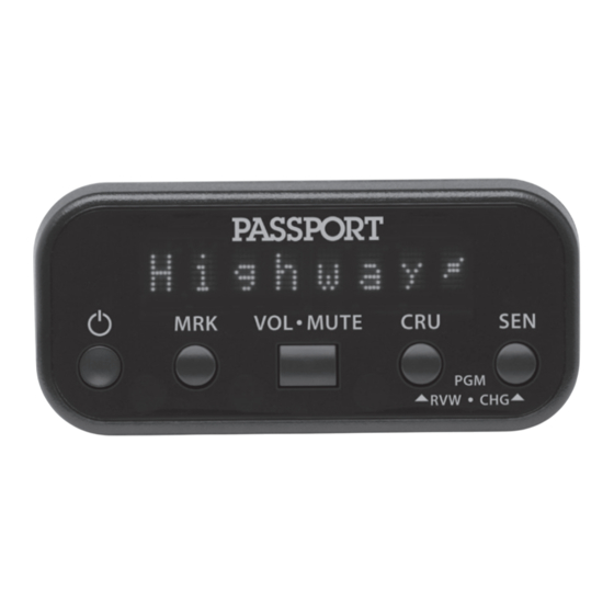Escort PASSPORT 8500ci Plus Installation Manual