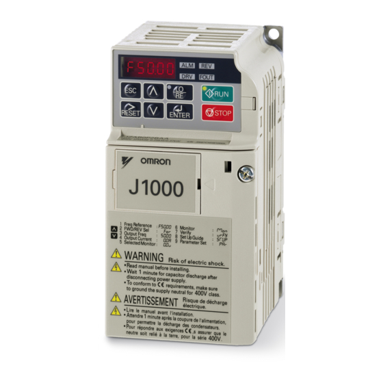 YASKAWA CIMR-JA Series Installation & Start-Up Manual