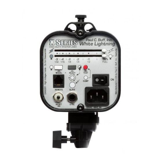 BUFF White Lightning X Series Operation Manual