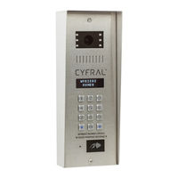 Cyfral CC-4000 Operating, Installation And Programming Manual