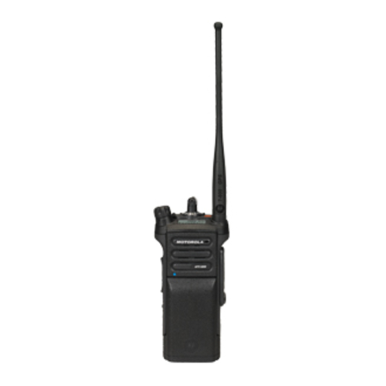 Motorola ASTRO APX 6000 Series Quick Reference Card