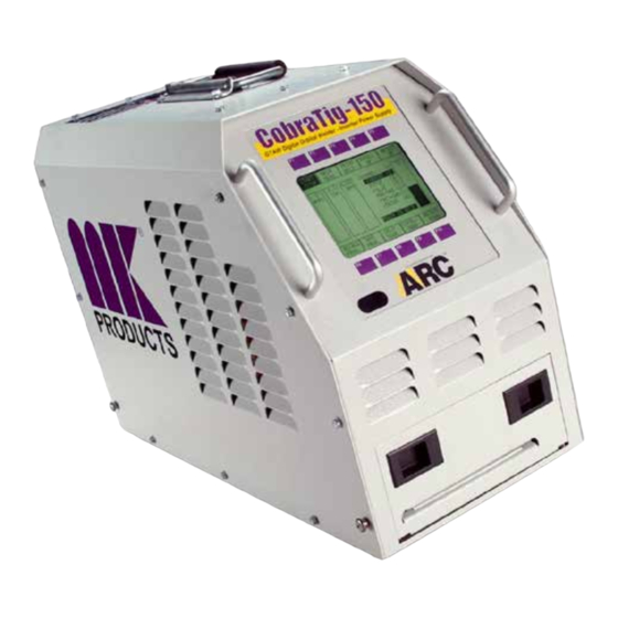 MK Products CobraTig 150 SM 254-153 Owner's Manual