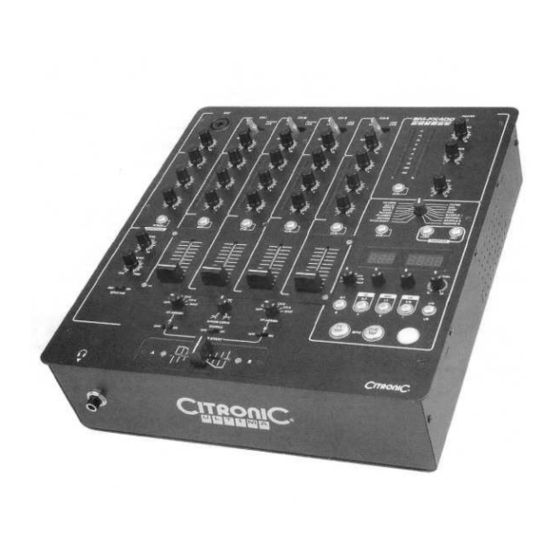 Citronic SM-FX400 Ultima Owner's Manual