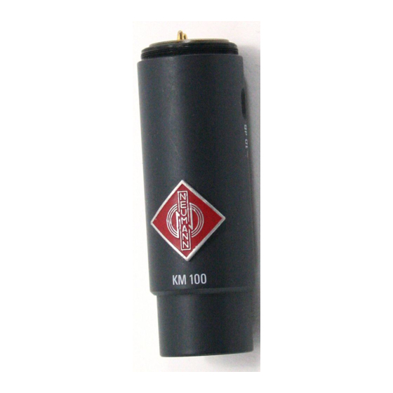 Neumann.Berlin KM 100 System Operating Instructions Manual