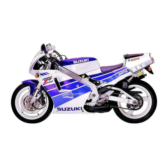 Suzuki RGV250M 1991 Service Manual