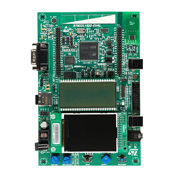 ST STM32L152-EVAL Application Note