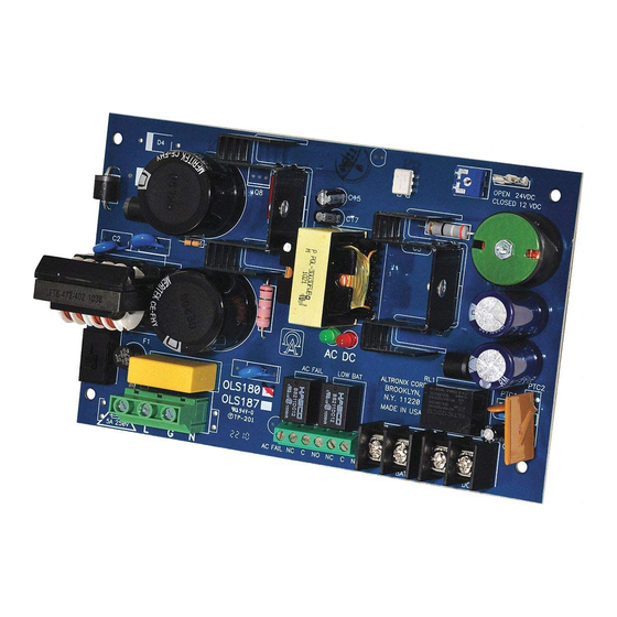 Altronix OLS180 Installation Instructions