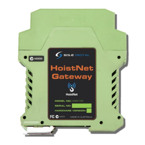 Sole Digital HNG100 Installation And User Manual
