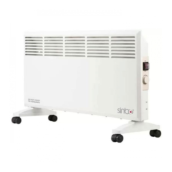 Sinbo SFH 3365 Convection Heater Manuals