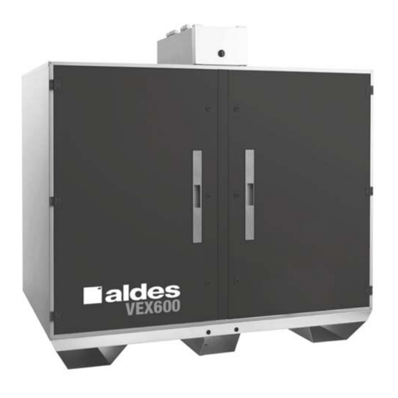 aldes VEX600 Heat Exchanger Manuals