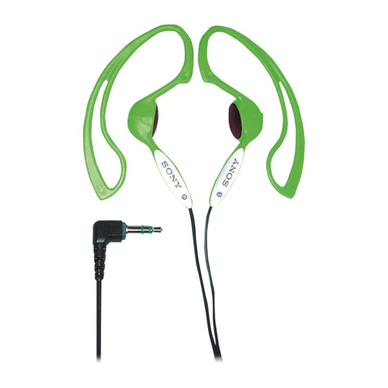 Sony MDR-J10 Operating Instructions