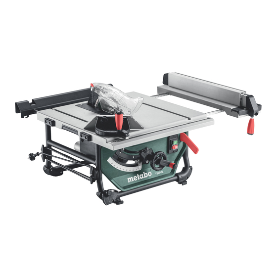 Metabo TS 254 M Original Instructions Manual
