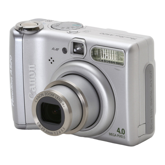 Canon PowerShot A520 Quick Start Manual