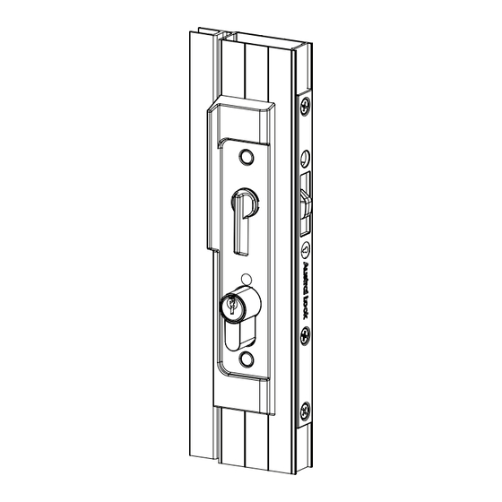 Allegion Gainsborough Austral Lock Forge Sliding Security Door Lock Installation Instructions