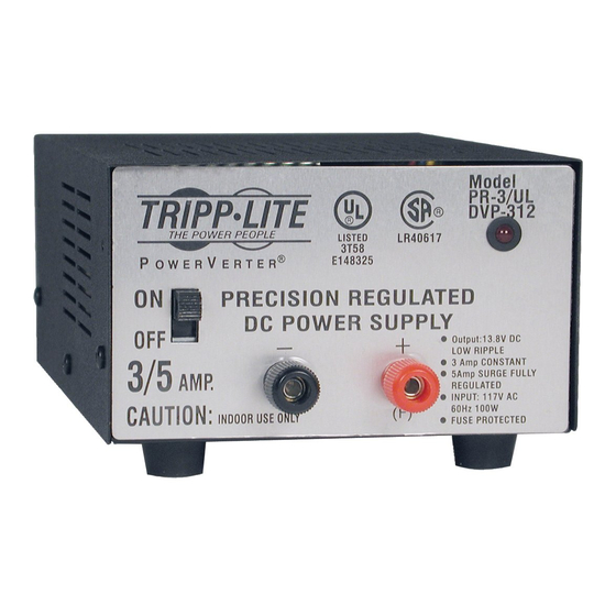 Tripp Lite PR3UL Owner's Manual