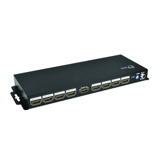 SIIG 1x8 HDMI Splitter with 4Kx2K & EDID Management Installation Manual