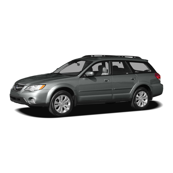 Subaru 2008 Outback Owner's Manual