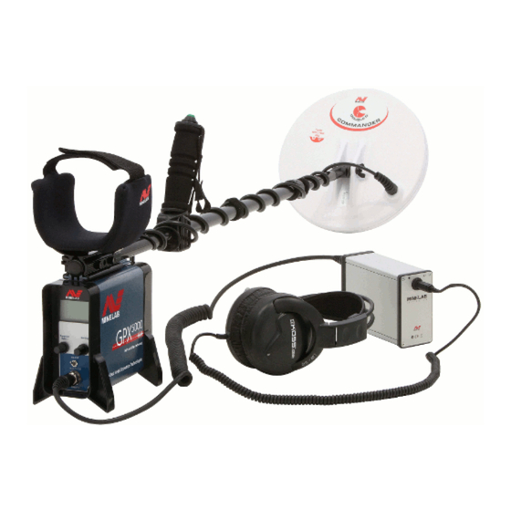 Minelab GPX 5000 Quick Start Manual