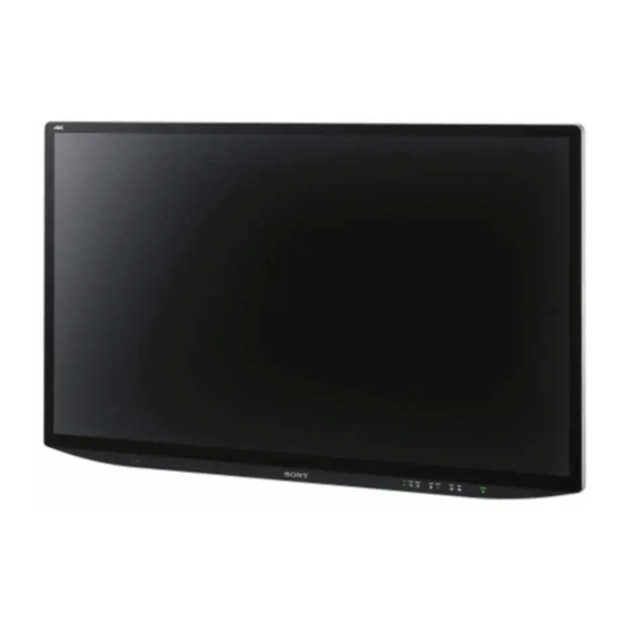 Sony LMD-X310MT Instructions For Use Manual