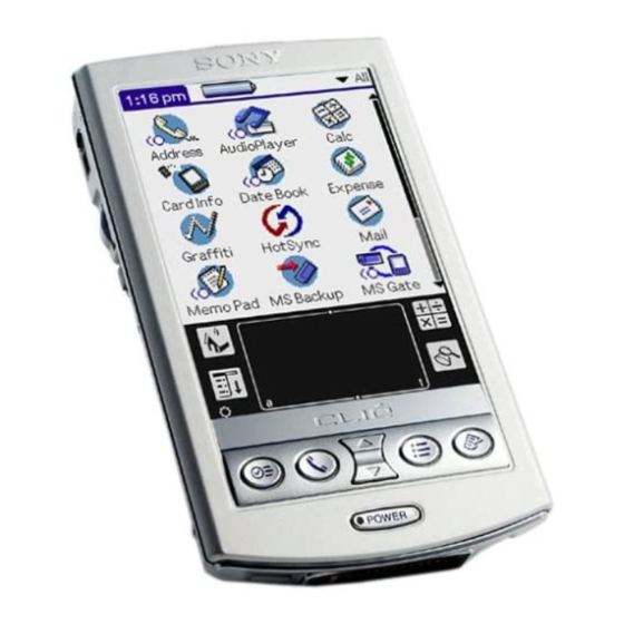 Sony PEG-N770C/E Manuals