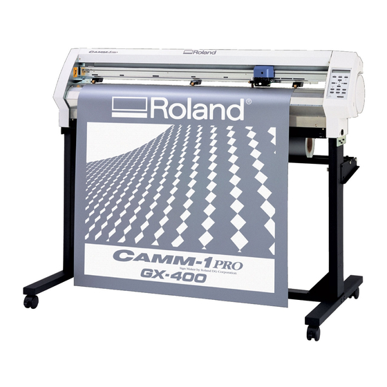 Roland Camm-1 Pro GX-300 User Manual