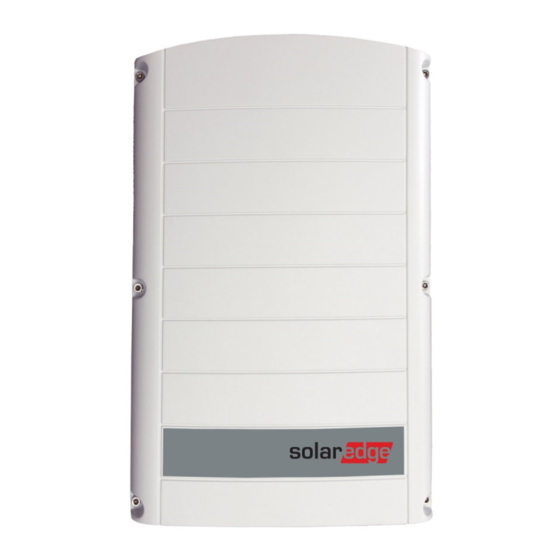 SolarEdge SE8k Installation Manual