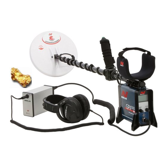 Minelab GPX 5000 Quick Start Manual