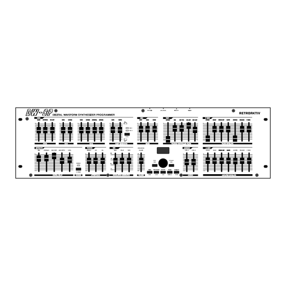 Retroaktiv DW-8P User Manual And Reference Manual
