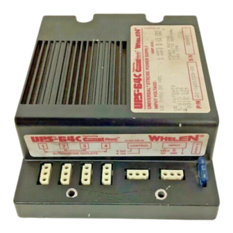 Whelen Engineering Company UPS-64C Installation Manual