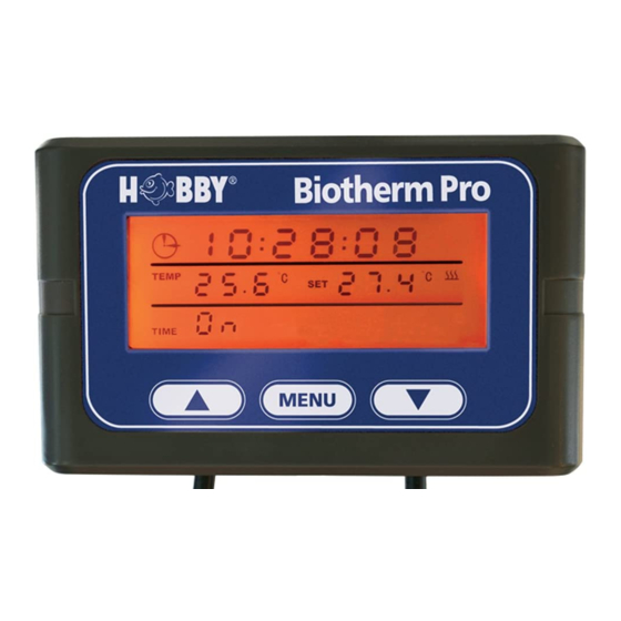 Hobby Biotherm pro Instructions For Use Manual