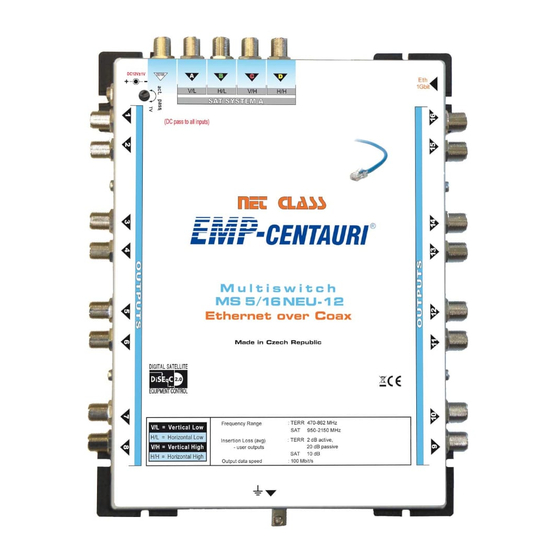 EMP-Centauri MS5/16NEU-12 Instruction Manual