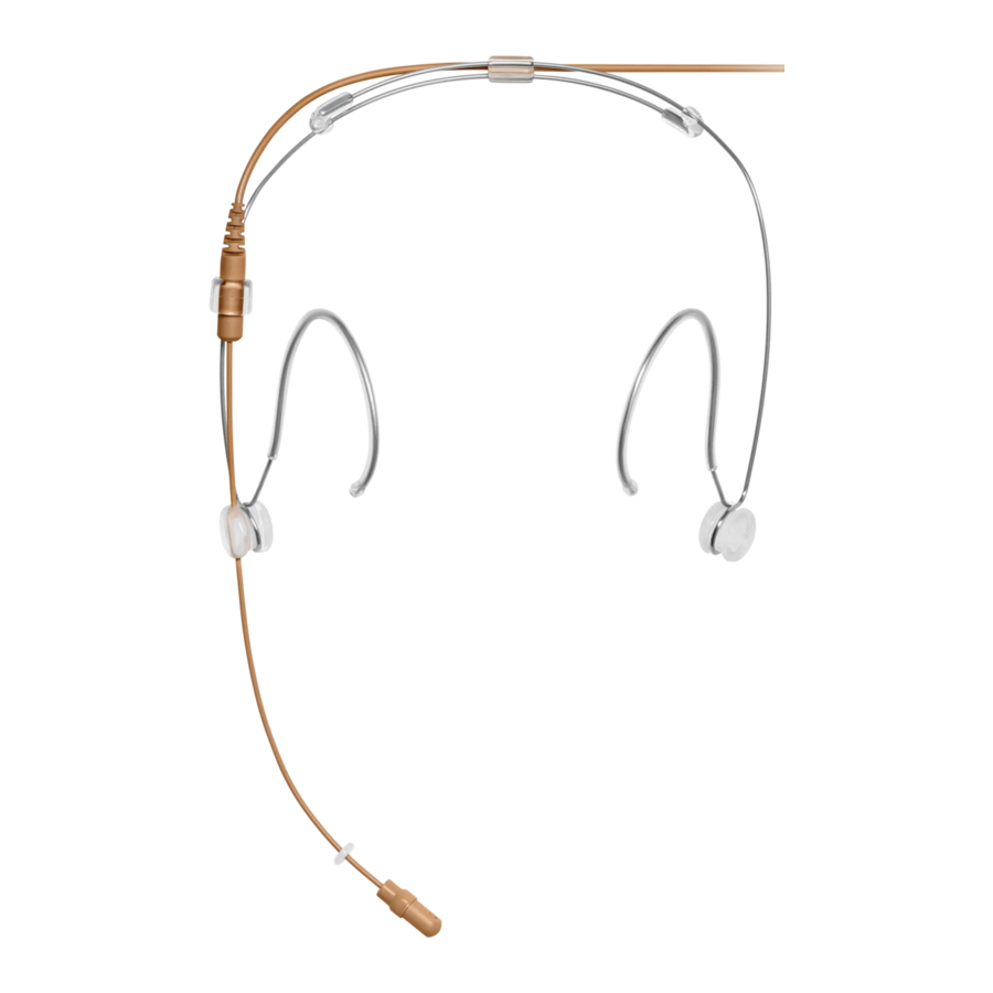 Shure DuraPlex DH5 - Omnidirectional Headset Manual