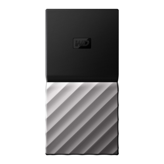 Western Digital MY PASSPORT SSD 2TB User Manual