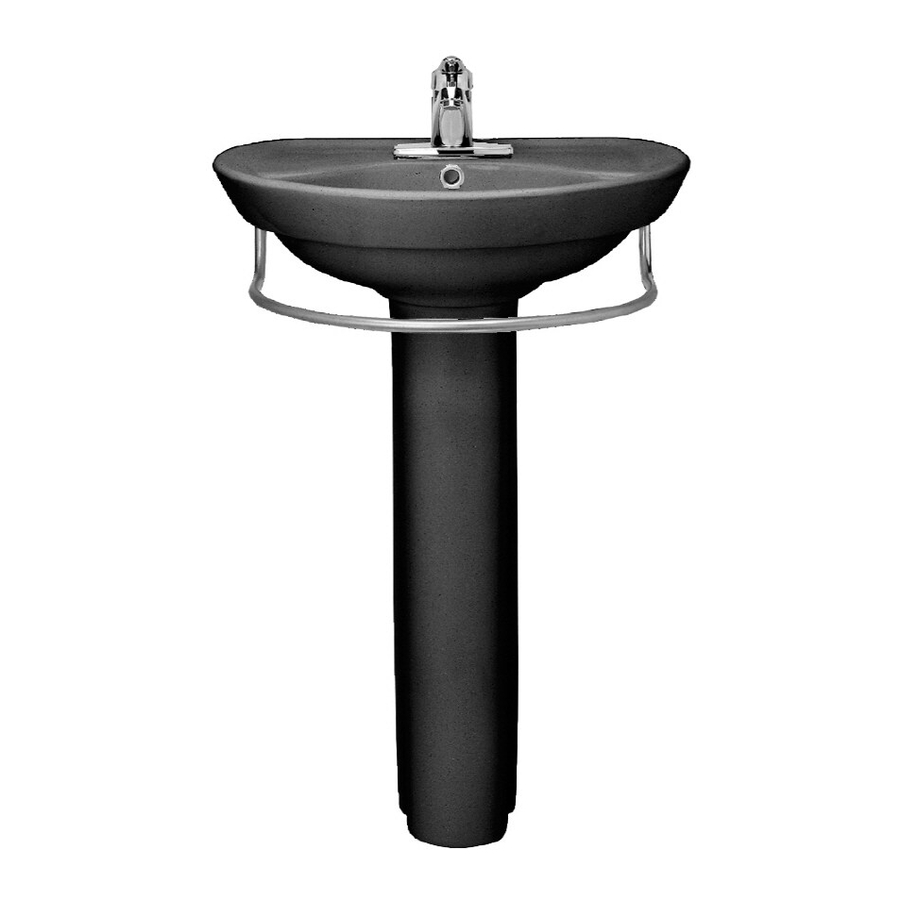American Standard Ravenna Pedestal Sink 0268.100 Specification Sheet