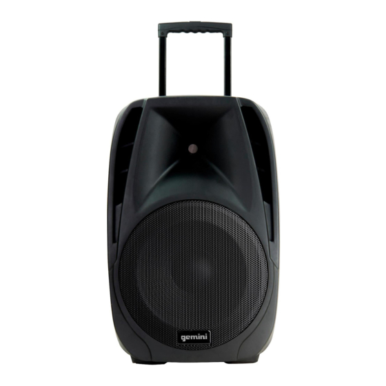 Gemini ES-12TOGO Bluetooth Speaker Manuals