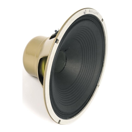 Celestion ALNICO  Gold Brochure
