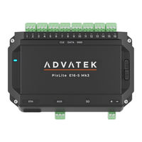 ADVATEK LIGHTING PixLite E16-S Mk3 Quick Start Manual