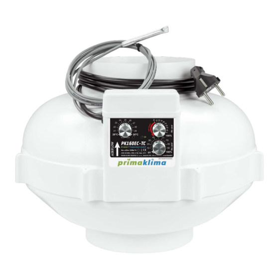 primaklima PK160EC-TC Installation And Operating Manual