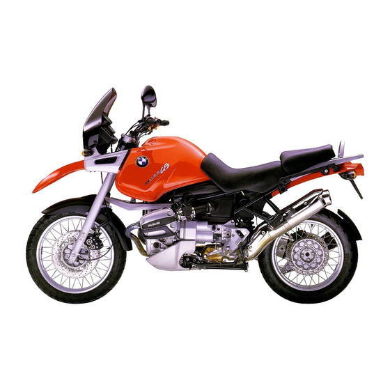 BMW R 1100 RG Owner's Manual
