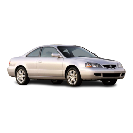 Acura 2003 CL Owner's Manual